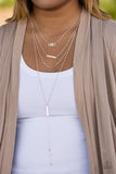 Paparazzi "Forever Fierce" Rose Gold Necklace & Earring Set Paparazzi Jewelry