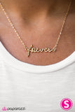 Paparazzi "Forever Free - Gold" necklace Paparazzi Jewelry