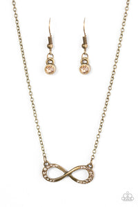 Paparazzi "Forever Glamorous" Brass Necklace & Earring Set Paparazzi Jewelry