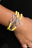Paparazzi "Forever In Fashion" Yellow Bracelet Paparazzi Jewelry