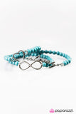 Paparazzi "Forever In Fashion" Blue Bracelet Paparazzi Jewelry