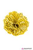 Paparazzi "Forget Me DOT" Yellow Hair Clip Paparazzi Jewelry