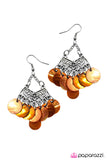 Paparazzi "For SHORE - Orange" earring Paparazzi Jewelry