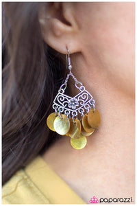 Paparazzi "For SHORE - Yellow" earring Paparazzi Jewelry