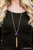 Paparazzi "Fortune Smiles Upon You" Purple Necklace & Earring Set Paparazzi Jewelry