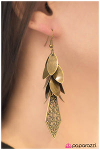 Paparazzi "Fountain Of Youth" Brass Earrings Paparazzi Jewelry