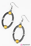 Paparazzi "Fox Hollow - Yellow" earring Paparazzi Jewelry