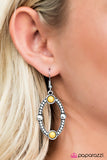 Paparazzi "Fox Hollow - Yellow" earring Paparazzi Jewelry