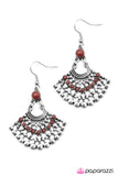 Paparazzi "Foxy Cleopatra" Red Earrings Paparazzi Jewelry