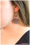 Paparazzi "Foxy Cleopatra" Red Earrings Paparazzi Jewelry