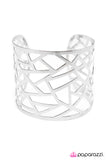 Paparazzi "Fractured - Silver" bracelet Paparazzi Jewelry