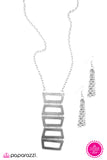 Paparazzi "Frame By Frame - Silver" necklace Paparazzi Jewelry