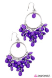 Paparazzi "Frame of Mind" Purple Earrings Paparazzi Jewelry