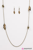 Paparazzi "Free As A Bird" Brass Necklace & Earring Set Paparazzi Jewelry