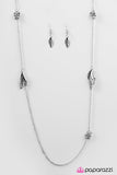 Paparazzi "Free As A Bird" Silver Necklace & Earring Set Paparazzi Jewelry