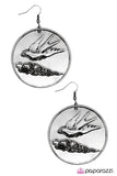 Paparazzi "Free Bird" Silver Earrings Paparazzi Jewelry