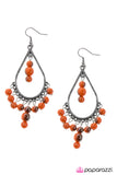 Paparazzi "Free Fallin - Orange" earring Paparazzi Jewelry