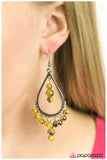 Paparazzi "Free Fallin - Yellow" earring Paparazzi Jewelry