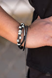 Paparazzi "Free Ride - Black" bracelet Paparazzi Jewelry