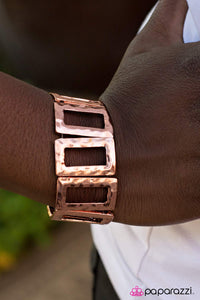 Paparazzi "Freeze Frame - Copper" bracelet Paparazzi Jewelry