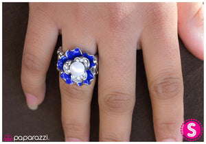 Paparazzi "Frilled To Pieces" Blue Ring Paparazzi Jewelry