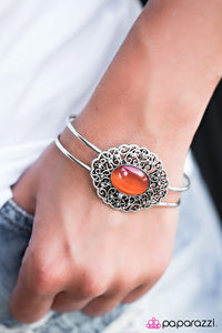 Paparazzi "FRILL Seeker - Orange" bracelet Paparazzi Jewelry