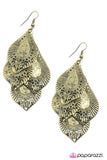 Paparazzi "From Dusk Til Dawn - Brass" earring Paparazzi Jewelry
