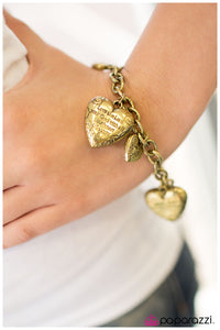 Paparazzi "From the Heart" Brass Bracelet Paparazzi Jewelry