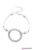 Paparazzi "Front and Center" Silver Bracelet Paparazzi Jewelry