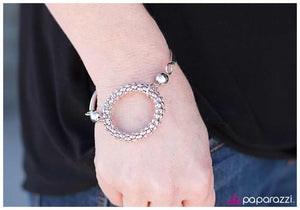 Paparazzi "Front and Center" Silver Bracelet Paparazzi Jewelry