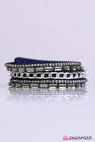 Paparazzi "Front Row Fabulous - Blue" bracelet Paparazzi Jewelry