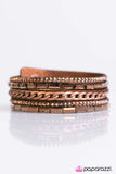 Paparazzi "Front Row Fabulous - Copper" bracelet Paparazzi Jewelry