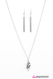 Paparazzi "Frozen In Fall" White Necklace & Earring Set Paparazzi Jewelry