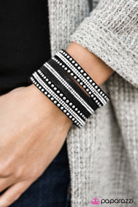 Paparazzi "Full SPARKLE Ahead!" Black 045XX Wrap Bracelet Paparazzi Jewelry