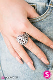 Paparazzi "Full Tilt" White Ring Paparazzi Jewelry