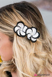 Paparazzi "Fun, Fun, Fun! - Black" hair clip Paparazzi Jewelry
