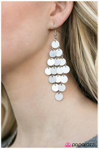 Paparazzi "Funky Town - White" earring Paparazzi Jewelry