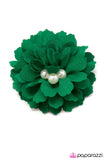 Paparazzi "Future Mrs... - Green" hair clip Paparazzi Jewelry