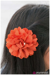 Paparazzi "Future Mrs... - Orange" hair clip Paparazzi Jewelry