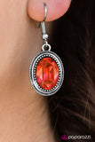 Paparazzi "Galactic Glam" Orange Earrings Paparazzi Jewelry