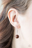 Paparazzi "Galapagos Glam" Brown Necklace & Earring Set Paparazzi Jewelry