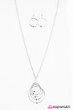 Paparazzi "Galaxies Away - Silver" necklace Paparazzi Jewelry