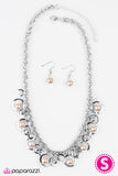 Paparazzi "Galaxy Gala" Brown Necklace & Earring Set Paparazzi Jewelry