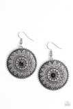 Paparazzi "Garden Flower" Black Earrings Paparazzi Jewelry