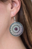 Paparazzi "Garden Flower" Purple Earrings Paparazzi Jewelry