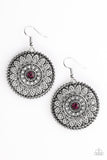 Paparazzi "Garden Flower" Purple Earrings Paparazzi Jewelry