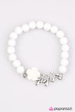 Paparazzi "Garden Grotto - White" bracelet Paparazzi Jewelry