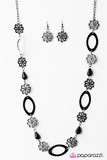 Paparazzi "Garden Harmony" Black Necklace & Earring Set Paparazzi Jewelry