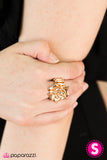 Paparazzi "Garden Of Grandeur - Gold" ring Paparazzi Jewelry