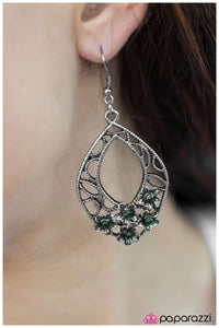 Paparazzi "Garden Party - Green" earring Paparazzi Jewelry